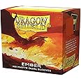 Dragon Shield | Matte Dual Standard Size Card Sleeves | 100 CT - Smooth & Tough Premium TCG Sleeves - Compatible with Pokemon, Flesh & Blood, One Piece & Magic The Gathering | Ember