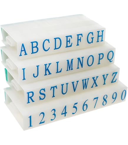 Amazon.com: uxcell Plastic Rubber Detachable Letter Stamp 26