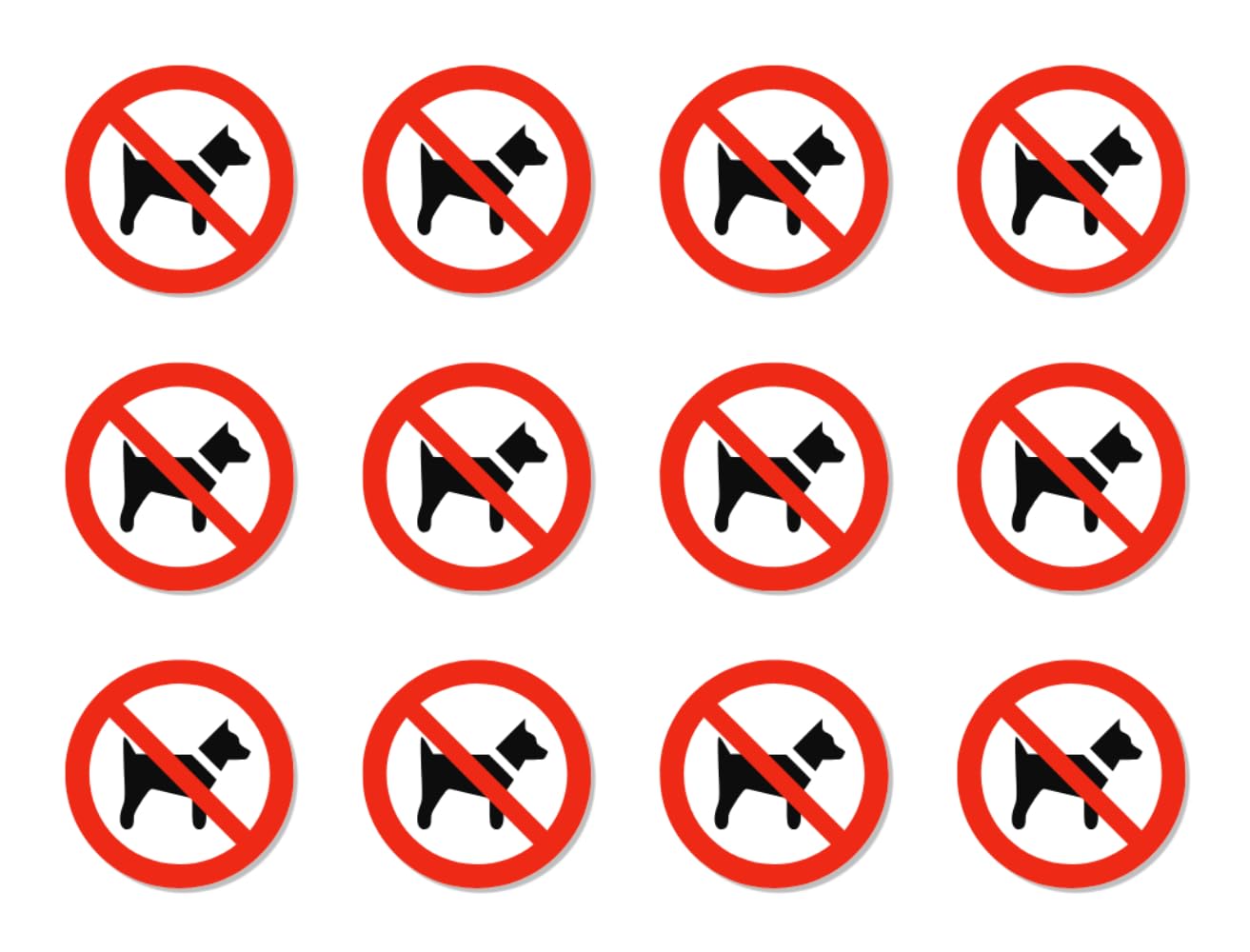 P021 - DIN EN ISO 7010 / ASR A1.3 - Stickers: Diameter 2.5 cm, Pack of 12