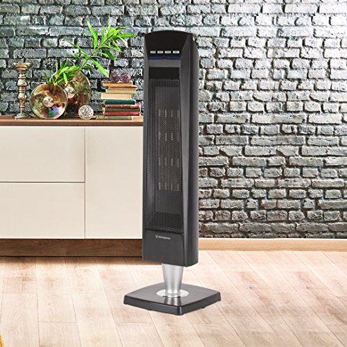30" Digital Ceramic Pedestal Heater with Remote, WHP5137 819813014773