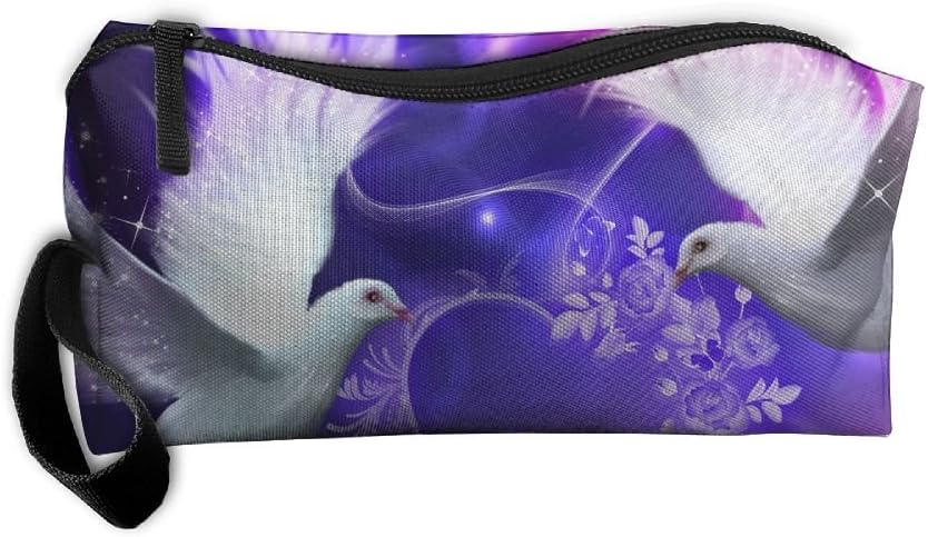 Bing4Bing Colorful Flower Blossom Printing Portable Receive Bag Sewing Kit Cartridge Bag Cosmetic Bag Oxford Fabric