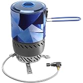 FireMaple Mars Radiant Stove System, Camping Stove with Pressure Regulator | Radiation Burner &amp; Heat Exchanger Base, Boil 1L Water in 3'20'', Pressure-regulated Valve, Windproof, Portable, 2100W, 762g