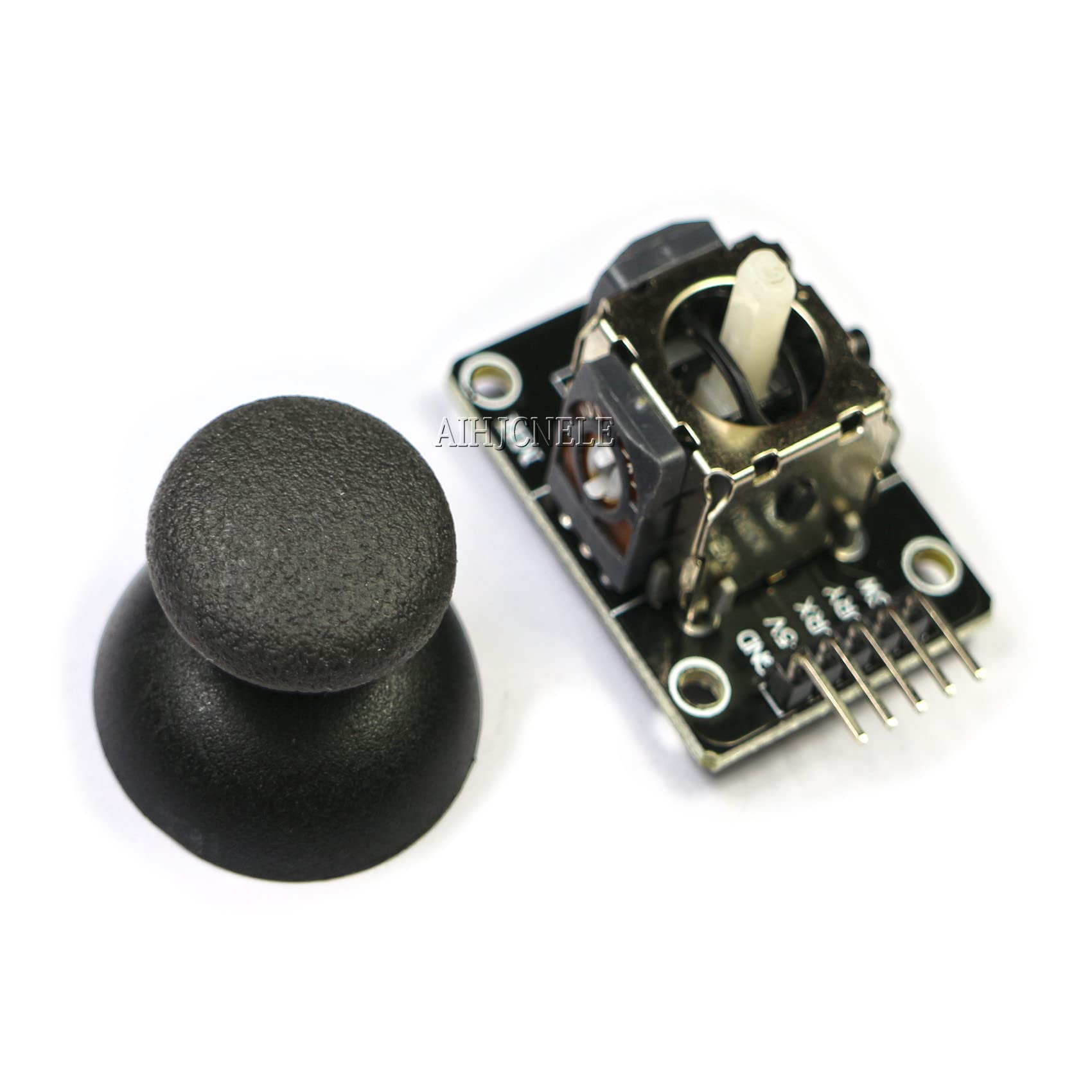 5pcs Dual Axis XY Joystick Module Game Control Lever Sensor Game Button Controller Breakout Shield Joystick Analog Thumb Stick KY-023 with Dupont Jumper Cable Line for Arduino PS2 Switch