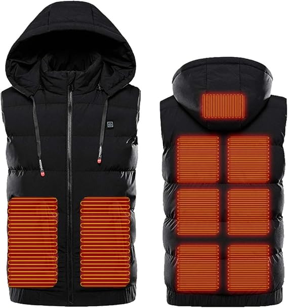 Heated Vest for Men, Heated Jacket Powered by USB Port, Lightweight