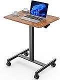 Sweetcrispy Small Mobile Rolling Standing Desk