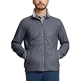 MAELREG Winter Puffer Jackets for Men Full Zip Lightweight Soft Golf Fleece Thermal Winter Coat Mens Jackets Casual Warm