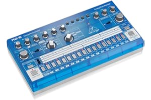 Behringer RHYTHM DESIGNER RD-6-BB Analog Drum Machine with 8 Drum Sounds, 64 Step Sequencer and Distortion Effects