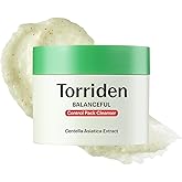 Torriden BALANCEFUL Control Pack Cleanser 120g (4.23 oz.) | 2-in-1 Face Wash &amp; Wash-Off Mask | Gentle Exfoliating Pack Cleanser for Sensitive Skin | 5D Cica Complex, LHA, Squalane | Korean Skin Care