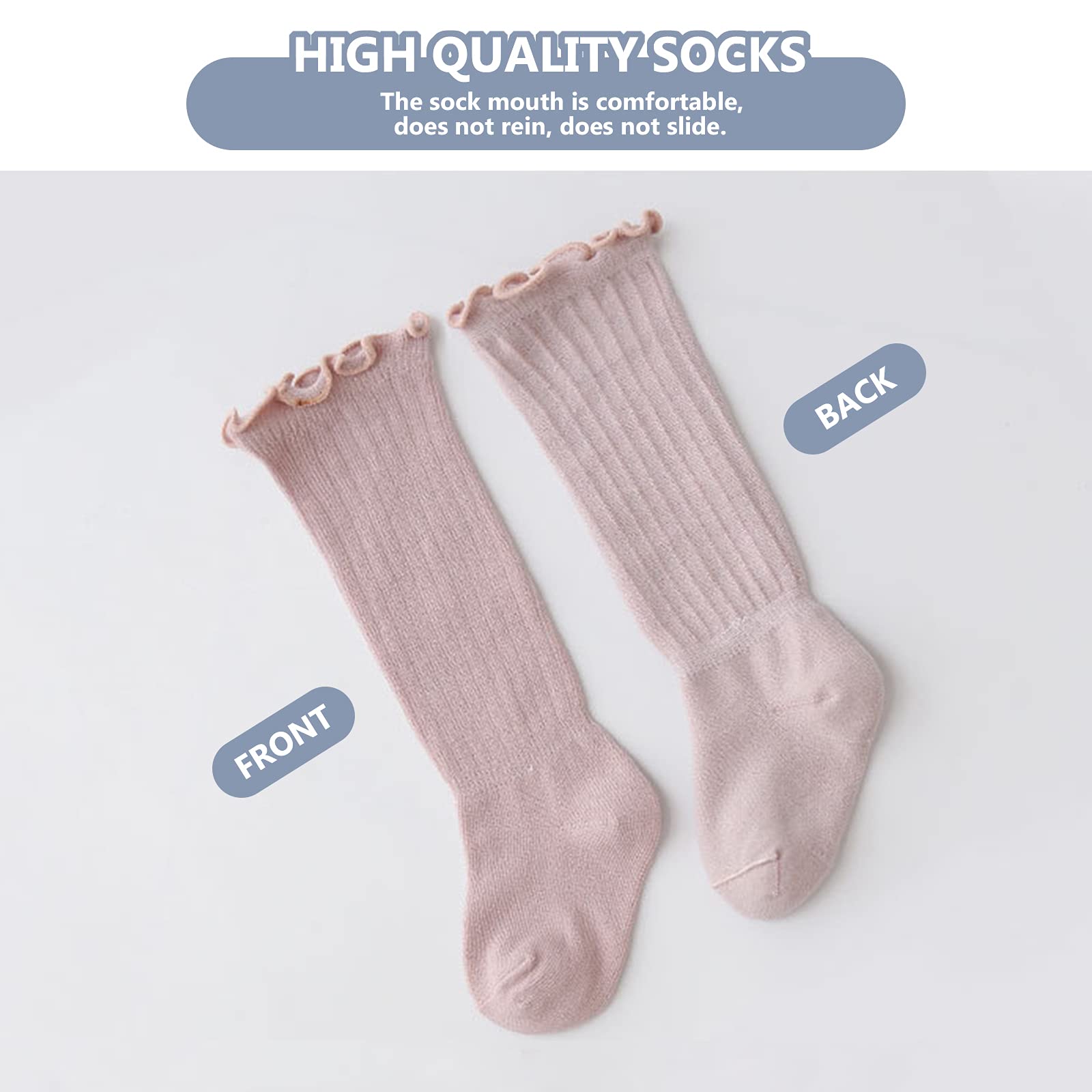 Apone Fatu Baby Knee High Socks Newborn Infants Toddlers Cotton Uniform Stockings Warm Cotton Boys Girls Stockings