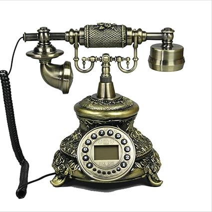 Amazon 電話 ヨーロッパのアンティーク電話 レトロ固定の固定電話 古い電話をかける 25 26cm Landline 電話機本体