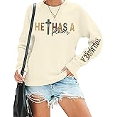 Cayxatiu Christian Sweatshirts for Women Jesus Bible Verse Sweatshirt Womens God Faith Religious Inspirational Pullover Top