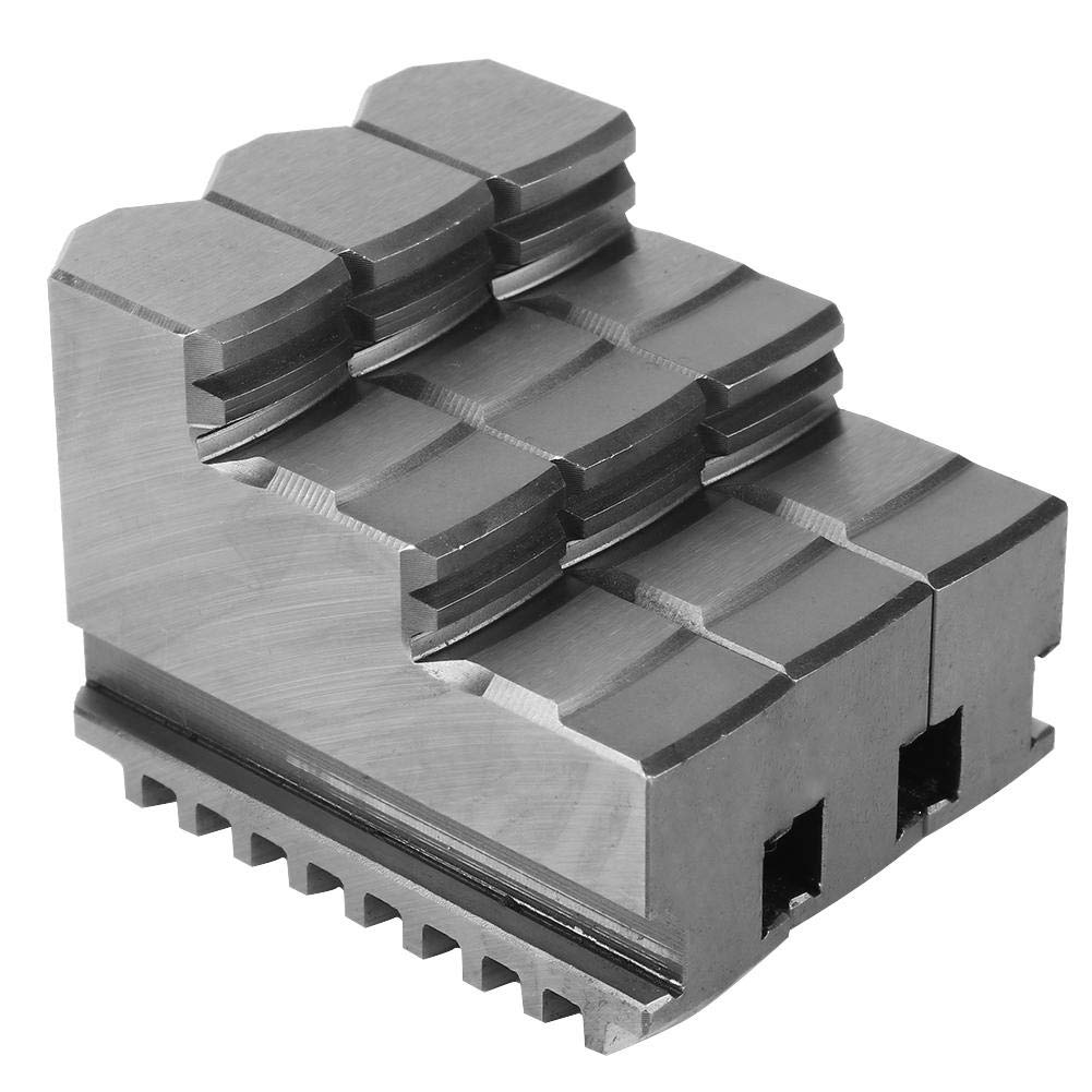 Lathe Chuck Jaw, 3 Pcs Internal Jaw 20CrMnTi CNC Machine Tool Lathe Chuck Internal Jaw Fit For K11-200 8in