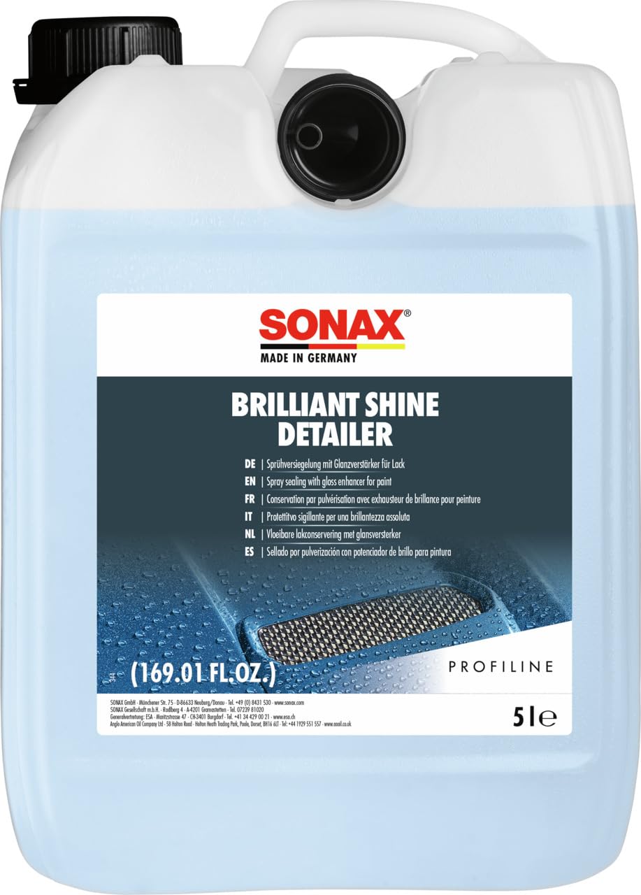 SONAX Profiline BrilliantShineDetailer (5 Litre) cleans slightly soiled surfaces gently and thoroughly, without scratches | Item-No. 02875000