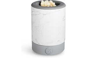 Happy Wax Marble Signature Wax Melt Warmer for Scented Wax Melts, Cubes & Tarts – Electric Wax Melter with Automatic Timer an