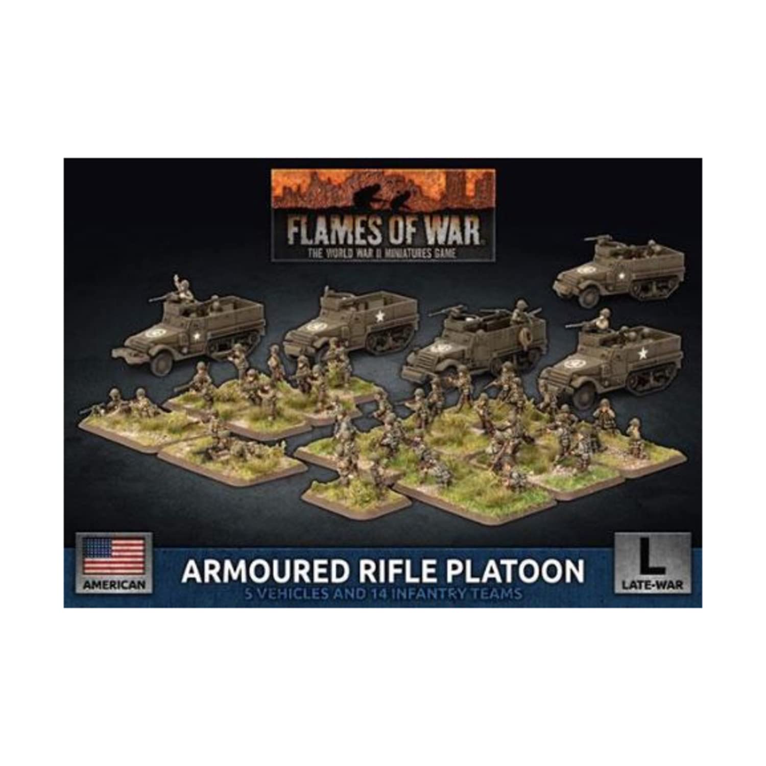 Flames of War: Late War: United States: Armored Rifle Platoon (UBX75)