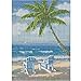 MXJSUA 5D DIY Diamond Painting Kit by Number Full Drill Round Beads Crystal Rhinestone Picture Supplies Arts Craft Wall Sticker Decor-Coco Seagull Beach 12x16in