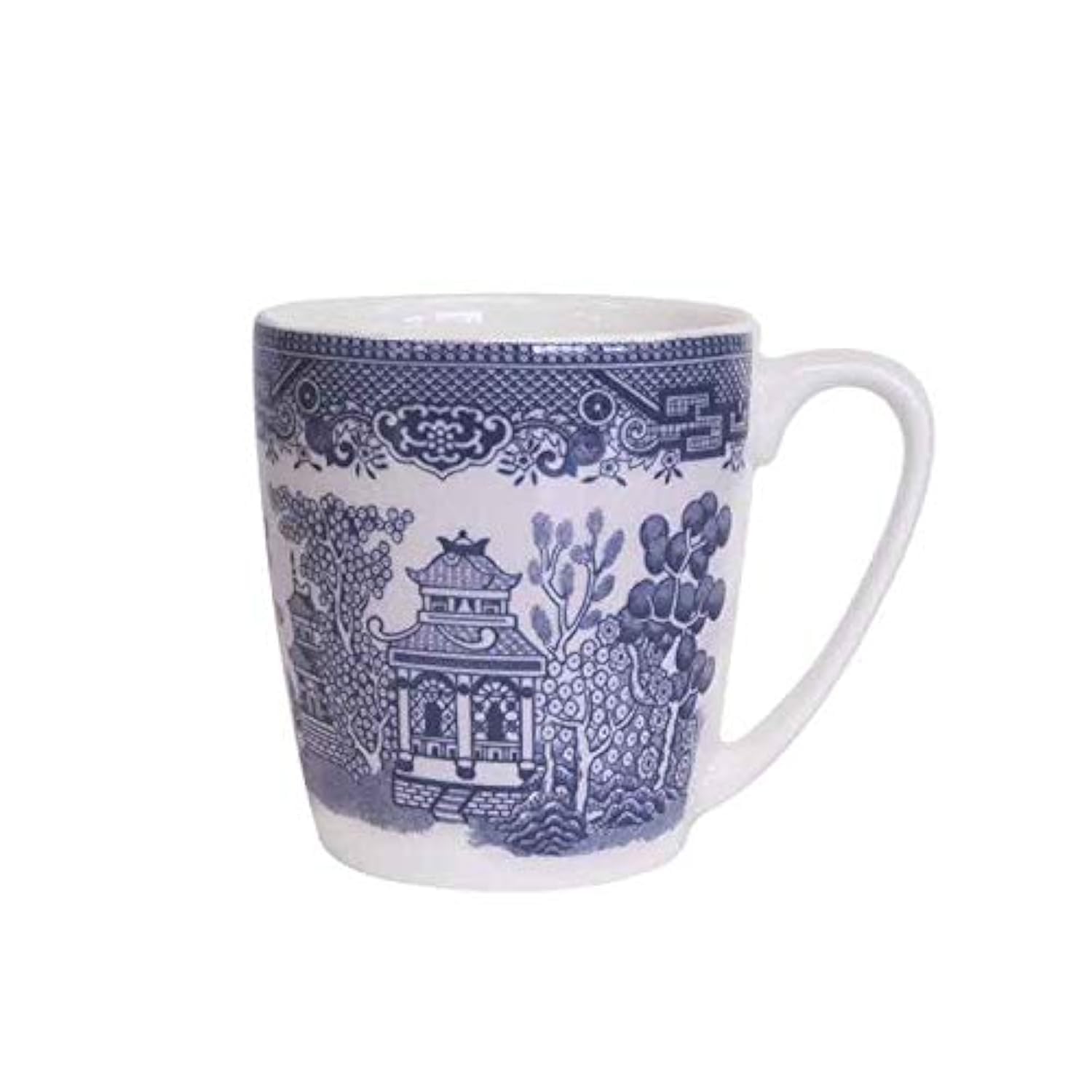 Churchill China Blue Willow Acorn Mug