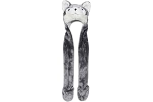 BIOTERTI Plush Novelty Animal Hat: One Size Fits All Adults & Children/Soft, Warm Beanie Hat