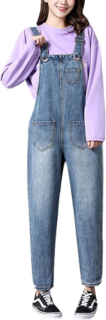 loose fitting women's overalls