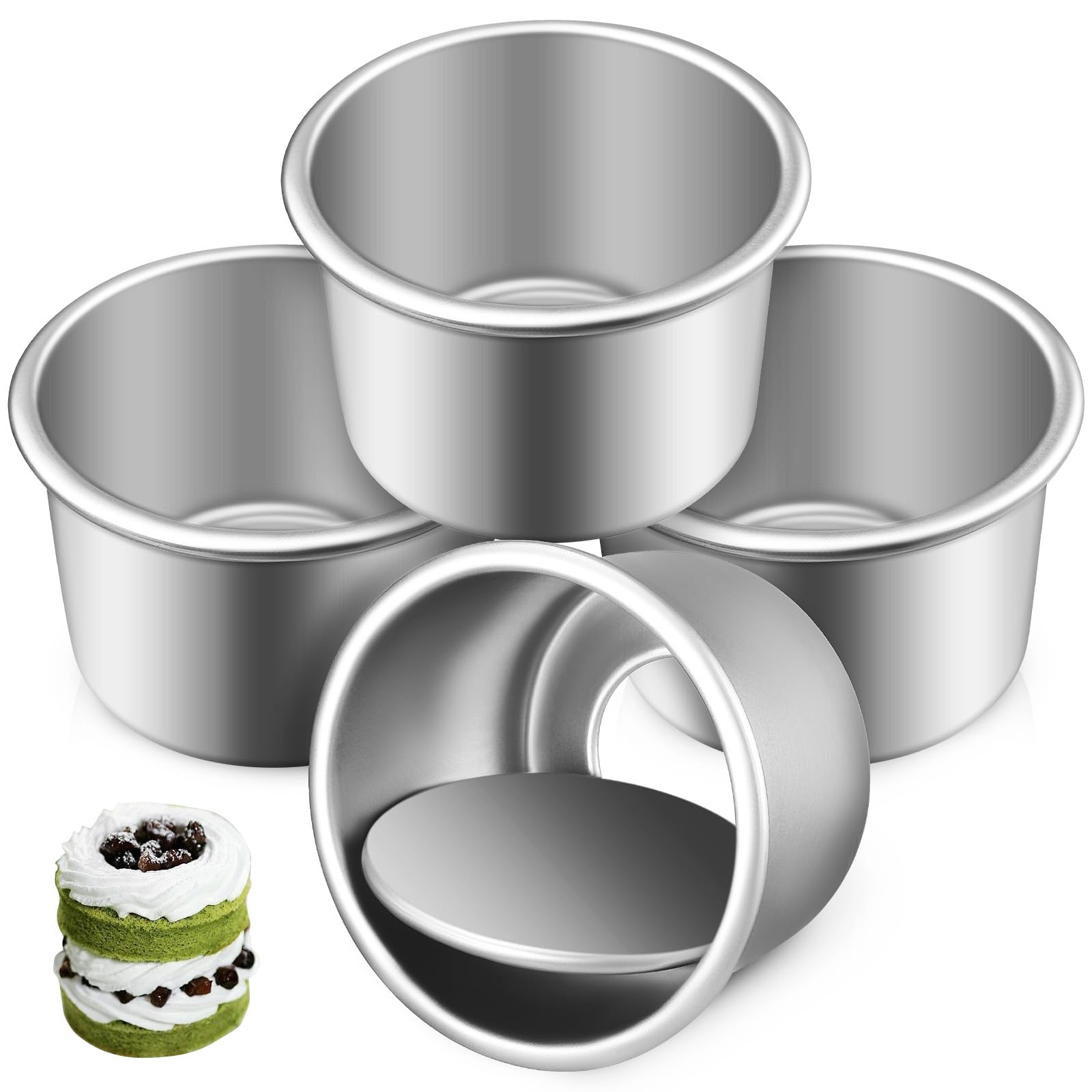 Amazon Inch Round Cake Pan 12 Pcs Mini Round Cake Pans With