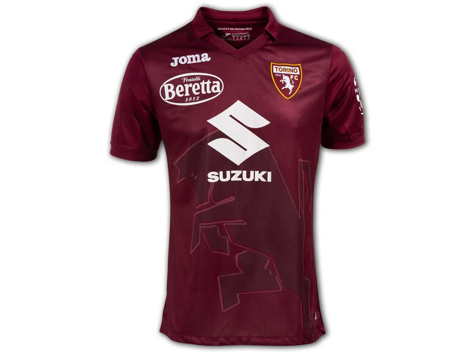 Joma Men's Torino Fc Season 2022/23-Official Team-Short Sleeve T-Shirt, Burgundy, XXS