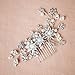 Remedios Cyrstal Flower Side Hair Comb Bridal Headpiece Wedding Accessory