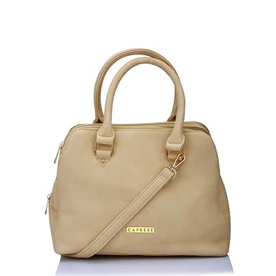 Caprese Marleen Womens Satchel (Beige)