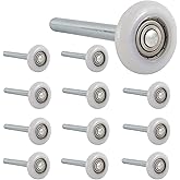 Artilife 12Pack 2" Nylon Garage Door Rollers 6200ZZ Bearing, Quiet and Durable, 4" in Stem for 2" Garage Track Replacement (6