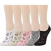 Benefeet Sox Cute No Show Socks for Women Girls Fun Patterned Cotton Low Cut Liner Socks for Loafers Flats