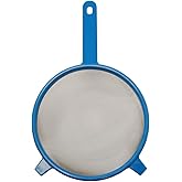Starfrit Mesh Strainer with Handle - 8" Diameter - Stainless Steel Mesh - Sift, Strain, Drain and Rinse