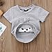 Toddler Kids Baby Boys T-Shirt Ask Me About My Moo Cow- Letter Printed Tops Summer Clothes, Grey, 3 Years/110