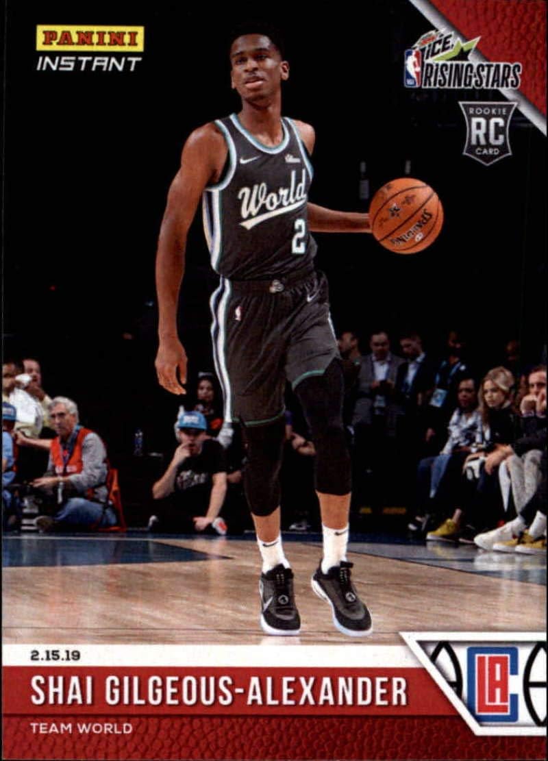 2018-19 Panini Instant NBA 2019 Mountain Dew Ice Rising Stars Basketball #17 Shai Gilgeous-Alexander RC Rookie Los Angeles Clippers