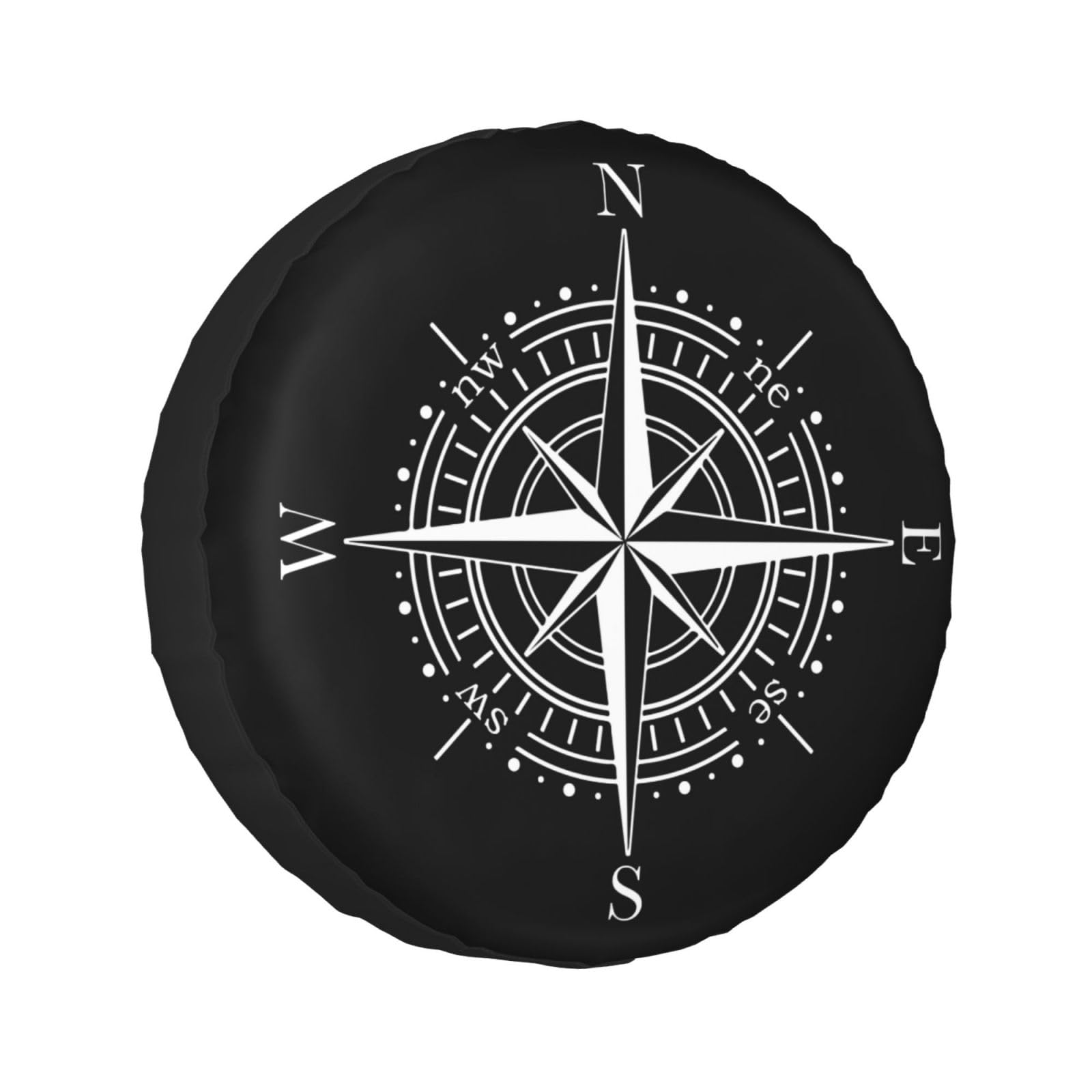 Photo 1 of 17 Inch Spare Tire Cover Weatherproof Sun Protection Wheel Tire Cover Universal Fit Trailers RV SUV Truck Camper Travel Compass