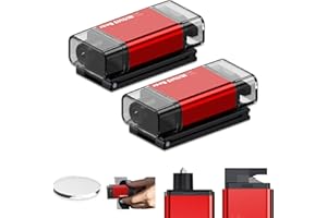 MightY Bear Pack of 2, Car Window Breaker Seatbelt Cutter, 2-in-1 Car Emergency Tool, Underwater Glass Breaker for Traffic Accidents and Family Rescue - Red