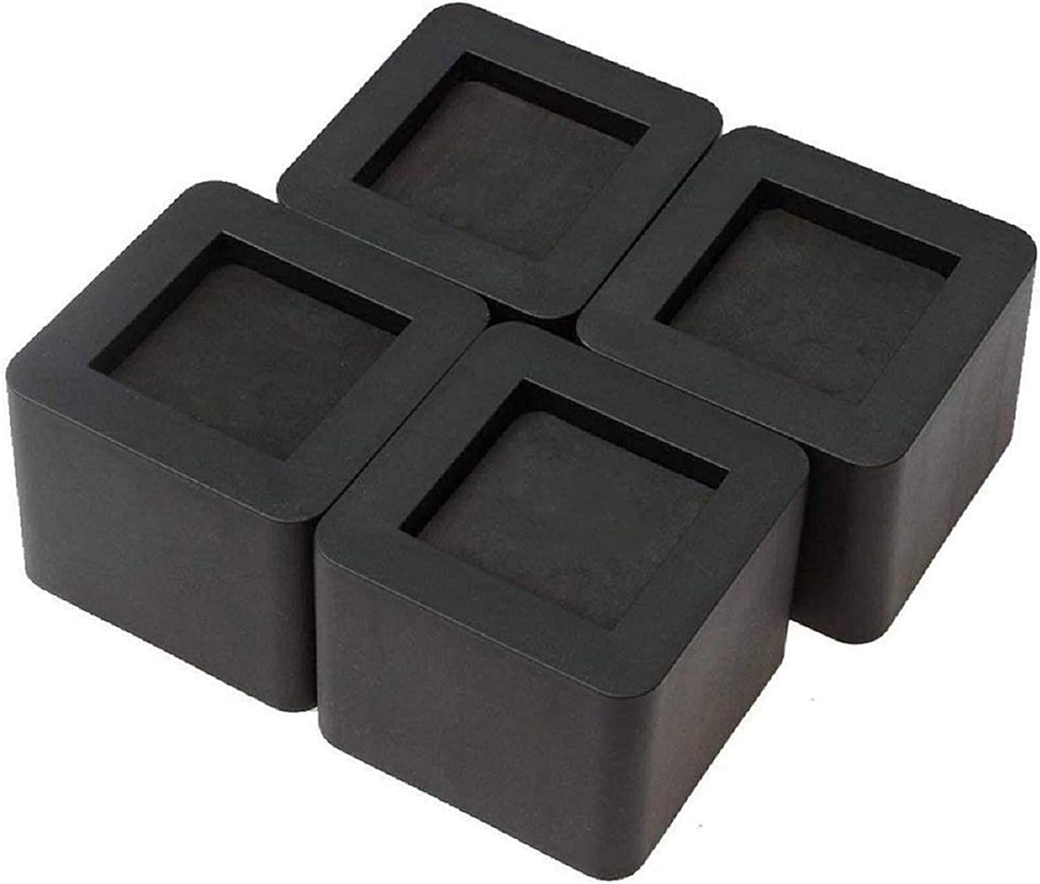3 Inch Table Risers Nisorpa Furniture Risers 4 Pack Square Bed Riser 3 Inch Table Riser ...