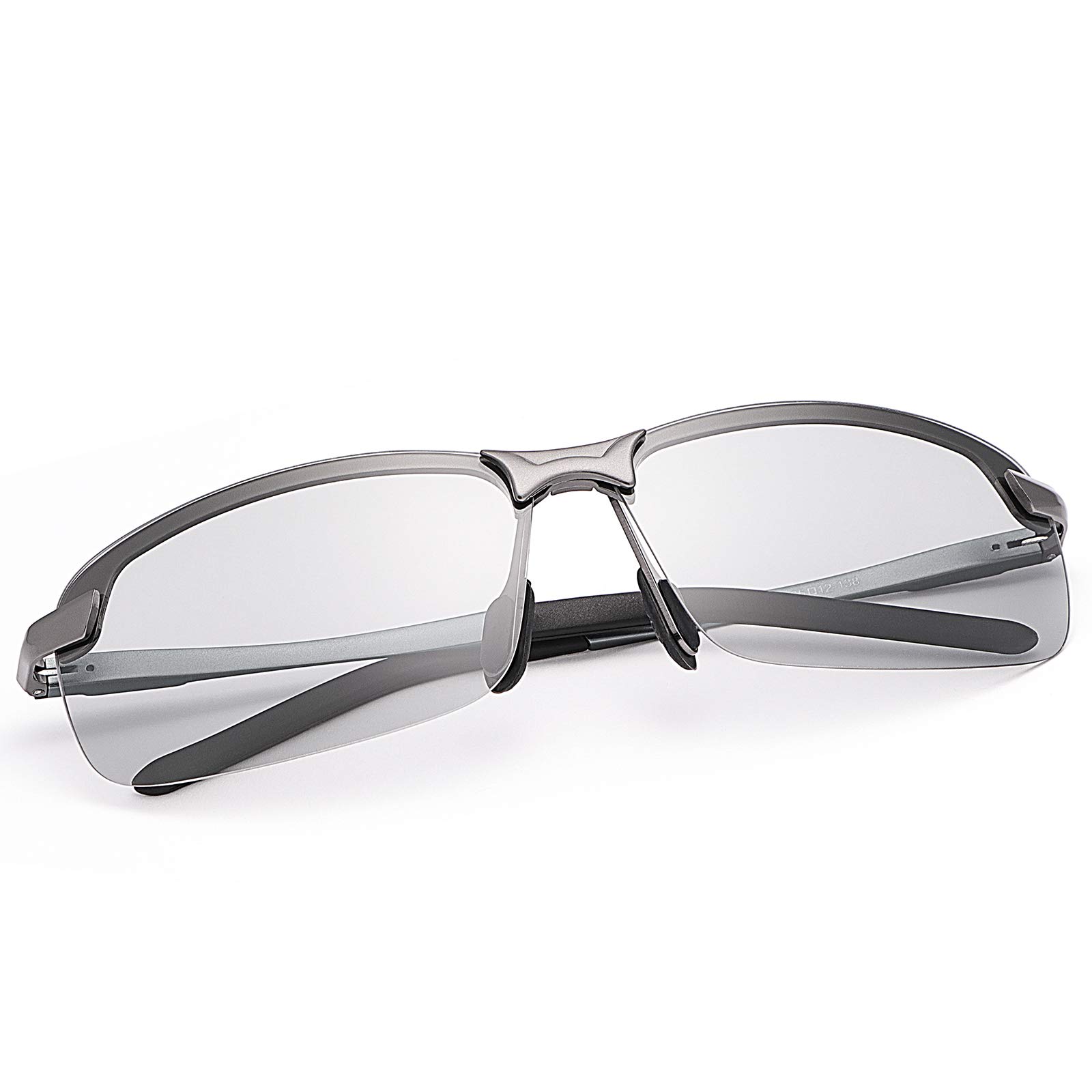 Photo 1 of ***MAJOR DAMAGE*** YIMI Polarized Photochromic Driving z87 Sunglasses For Men Day and Night safety glasses (Gun Frame)