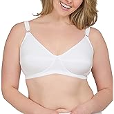 Leading Lady, Bettie, Latex-Free, Wireless, Cotton, Comfort Bra, Sensitive Skin, Full Coverage Cups, Wireless Band, 34A-42DD