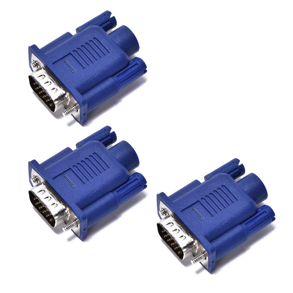 EVanlak Vga Dummy Plug Headless Ghost Functionally Stable Dummy Plug Conductive Performancevga Headless RGB Display Emulator Operating System Boot and Load Resolutions up to 1080p@60Hz-3pack