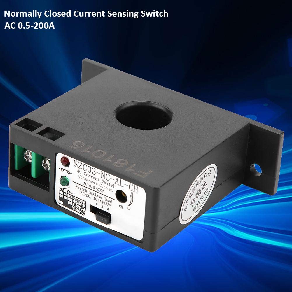 Current Sensing Switch, AC 0.5200A Normally Closed Current Sensing Switch Adjustable SZC03NC