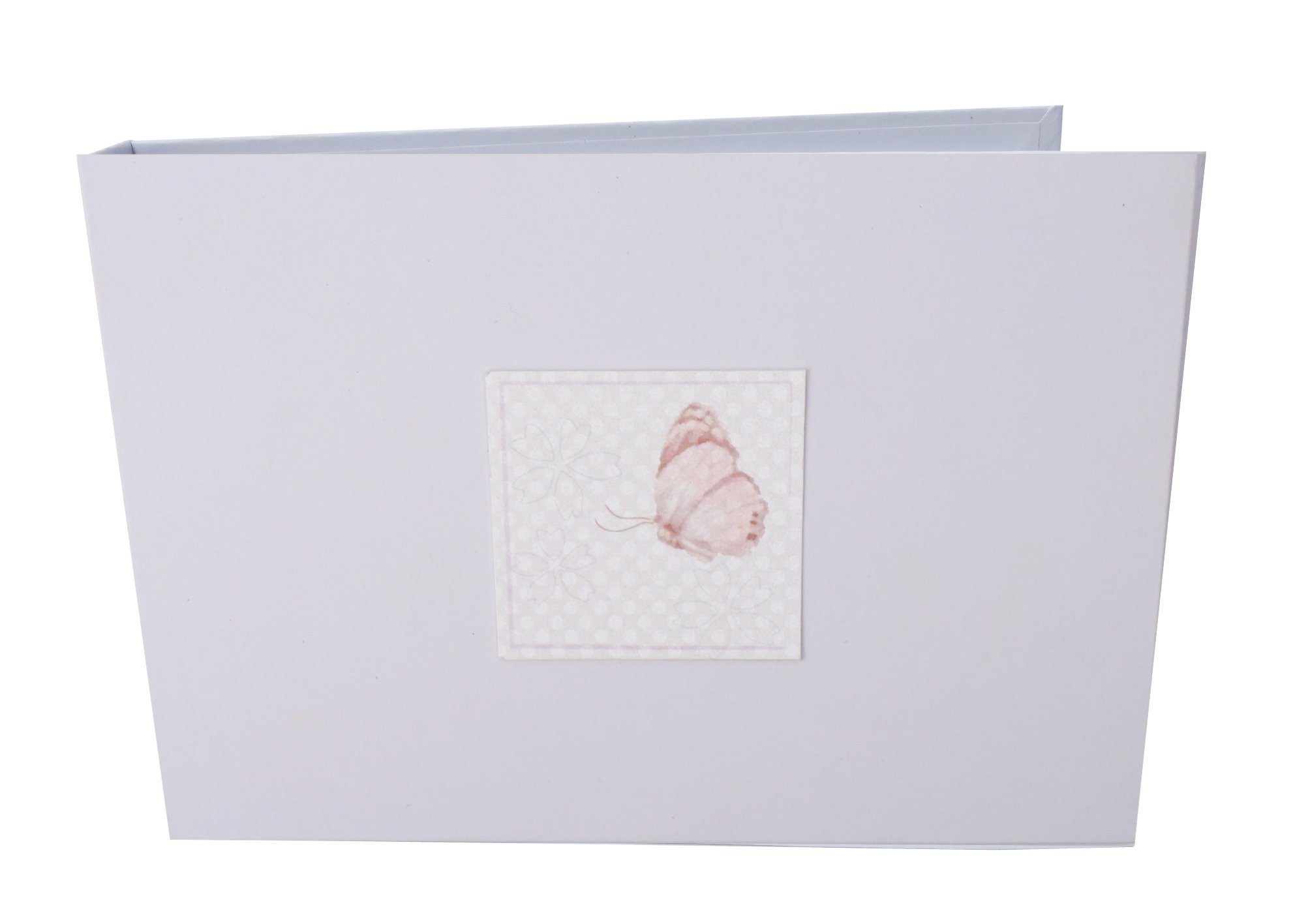 white cotton cards "Butterfly Tiny Value Photo Album, White