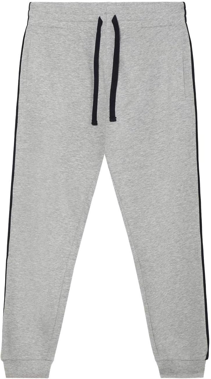 TEZENIS Mens Long Sweatshirt Fabric Trousers with Piping Detail
