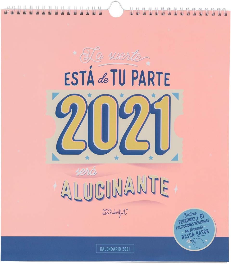 RubbelWandkalender 2021 Das Glück ist an Ihrer Seite 2021 wird