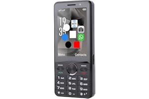 ciciglow 4G Unlocked Phone, Dual SIM Card Support 3.5 Inch HD Touch Screen Large Keys Mobile Phone with WiFi Bluetooth, for A