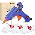 ZFYOUNG Mini Hot Glue Gun 30pcs Glue Stick Hot Glue Gun Set For Quick Repair Artist DIY Art Home 20w Blue