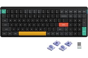 nuphy Air96 V2 Wireless Mechanical Keyboard,100 Keys RGB Backlit Keyboard,Supports Bluetooth 5.1,2.4G and Wired Connection,fo