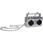 Portable Bluetooth Speakers, Retro Speakers Bluetooth Wireless Wearable | Mini Bluetooth Boombox with 27&rdquo; Neck Chain, FM Radio, On-Board Buttons, Dual 3W Peak Power Bluetooth Speaker for Anywhere