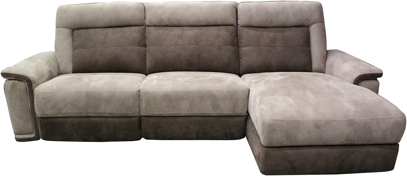 Meubletmoi Canape Relaxation Meridienne Angle Droit Marron Et