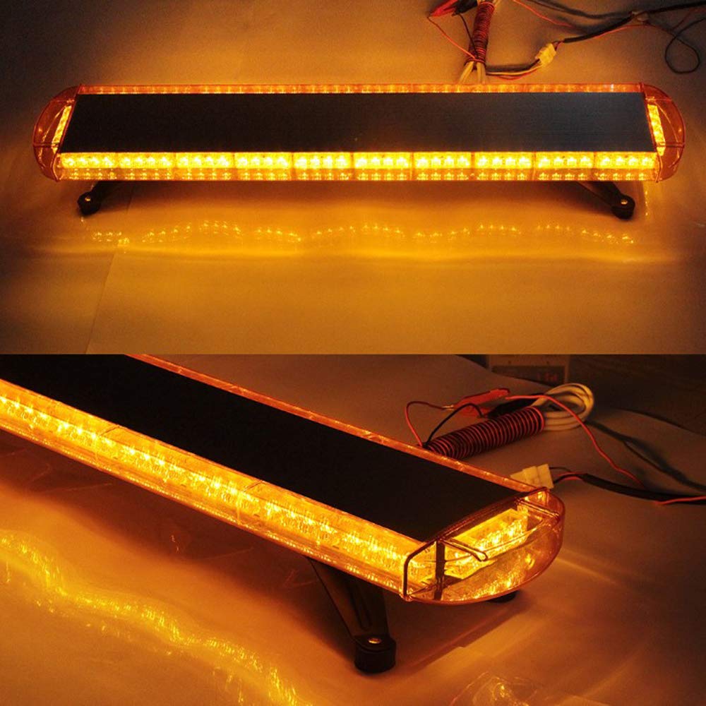 Amazon Co Jp Didieyes Led回転灯 大型回転灯 車載用 125cm w 高輝度 道路維持作業用自動車に 黄色 産業 研究開発用品