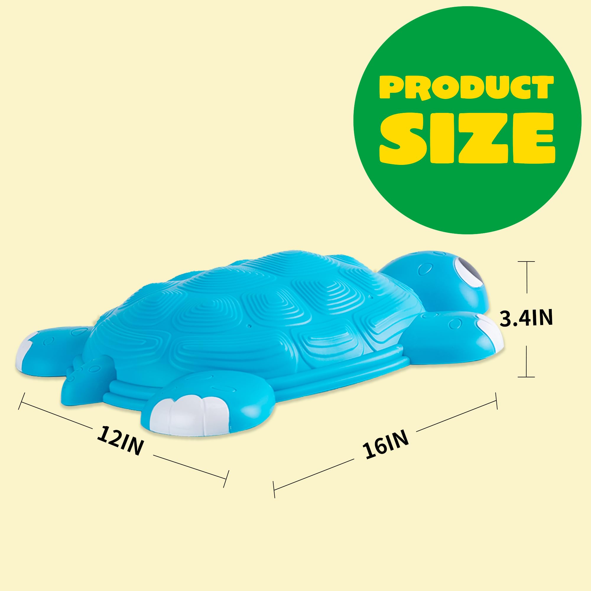 JOYIN Turtle Balance Stepping Stones, 6 Pcs Kids Turtle Jumping Stones Steps Stones Up to 265 Ibs, Toddler Obstacle Course Coordination Game Toys for Ages 3 Years and UP Indoor or Outdoor Play