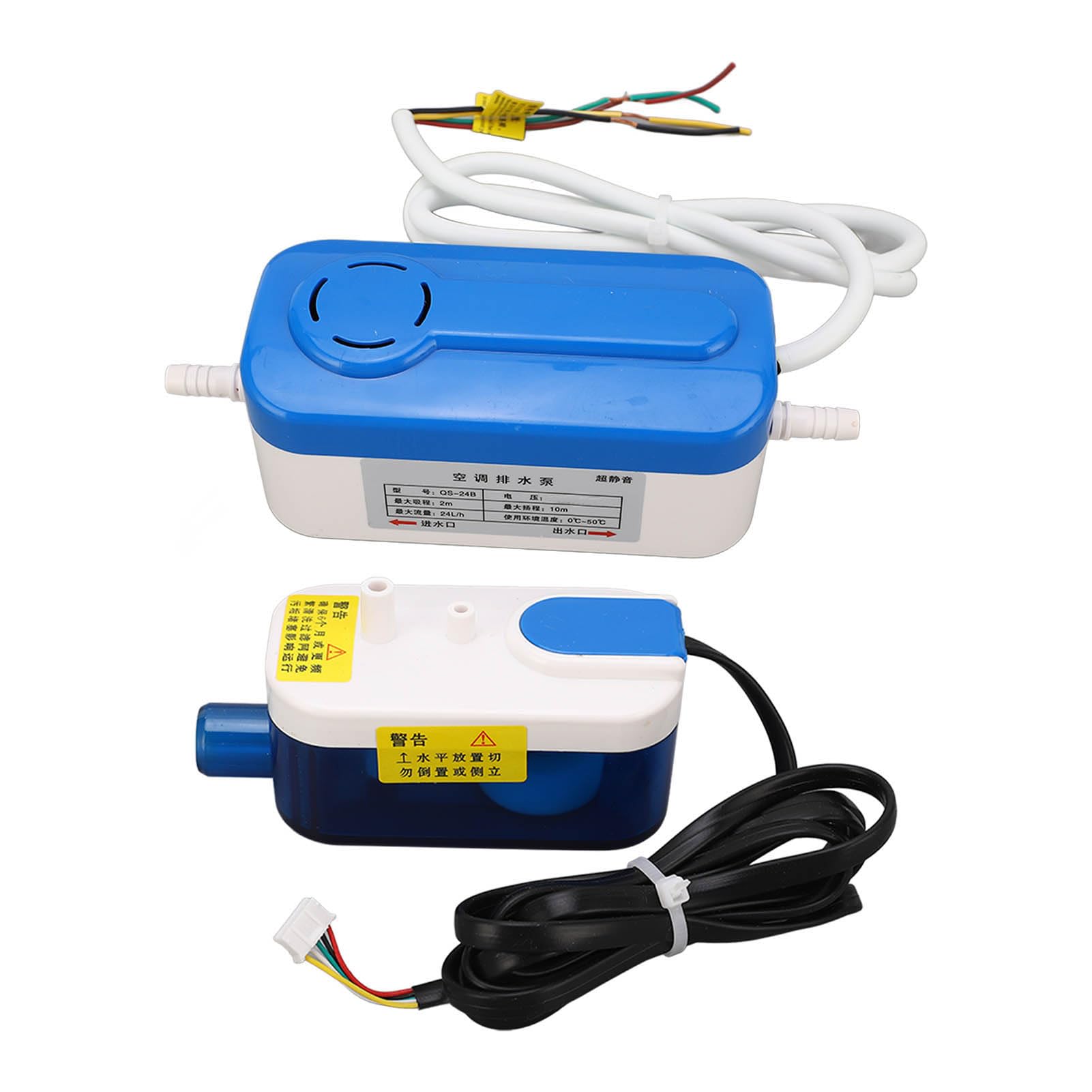 ciciglow HVAC Condensate Pump, Automatic Condensate Removal Pump 3W Mini Split, Ground, ABS Material, 24L/h Rate, 32.8ft Lift, Quiet Operation, for Air Conditioner & HVAC